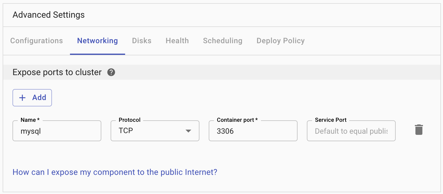 Add Database Component 2